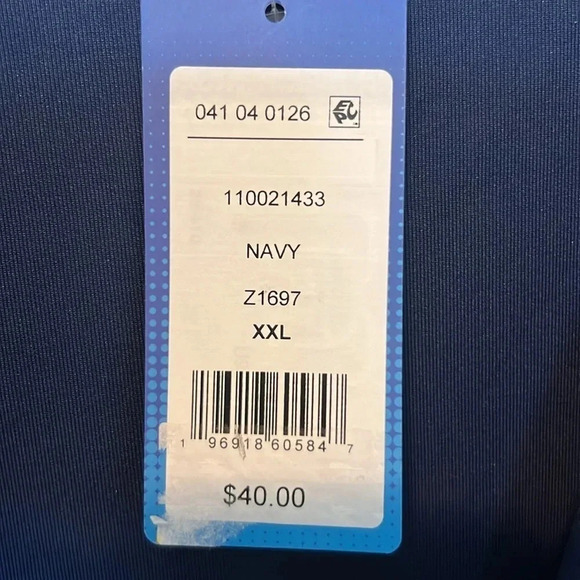 NWT Prince Men’s Pickleball Front Full Zip Warm-up Jacket Size XXL Navy White - Picture 8 of 8